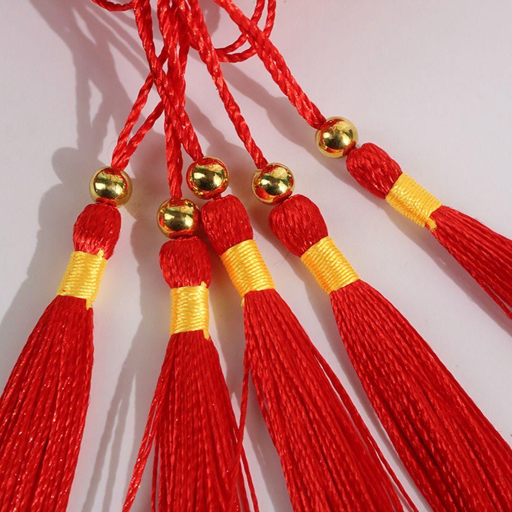 100 Stück Neu mit Perlen Nähen Quaste 13cm DIY Anhänger Fransen Handgefertigt Vorhänge Zubehör für Handarbeiten Schmuckherstellung