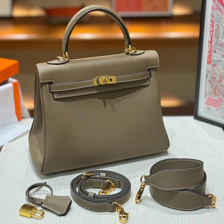 

Новая модная высококачественная сумка с широким плечевым ремнем, женская сумка из коровьей кожи с одним плечом, сумка через плечо Niche Bag 28x12x23cm серый