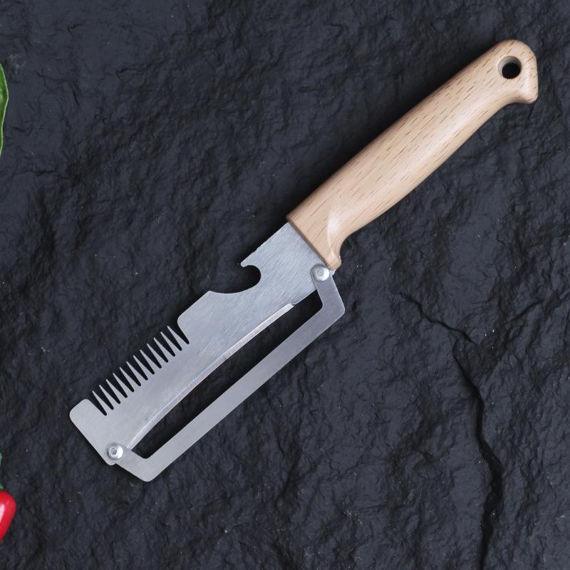 Ergonomic Design Stainless Steel Vegetable Peeler for Multi-Functional Kitchen Operations B