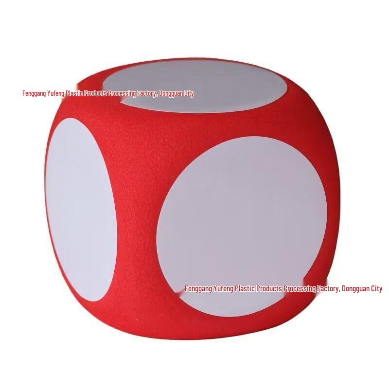 6cm Eco-friendly EVA Erasable Dice with Rounded Corners - Educational Toy & Teaching Aid for Children, Available In Various Styles