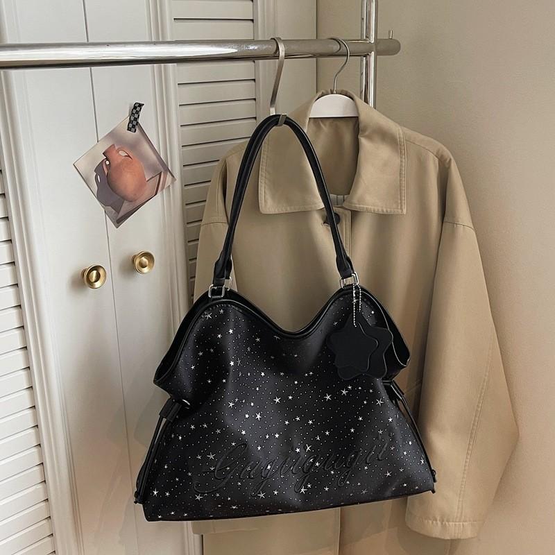 IELGY Star Print Commuter Tote Bag Large Capacity Handbag