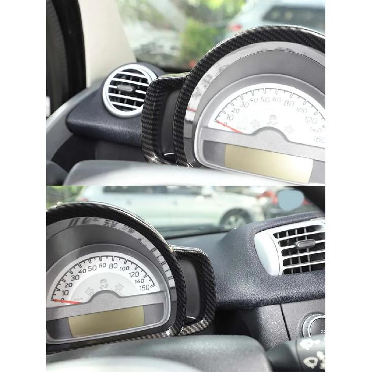 For Mercedes Benz Smart 451 Fortwo 2009-2015 Car Dashboard Display Meter Ring Speedometer Gauge Cover Trim Frame Accessories