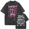 Youngblud Idols The World Tour  Tee Shirt Unisexs Women Vintage Washed High Street T Shirt Summer  Cotton Comfort Tshirts