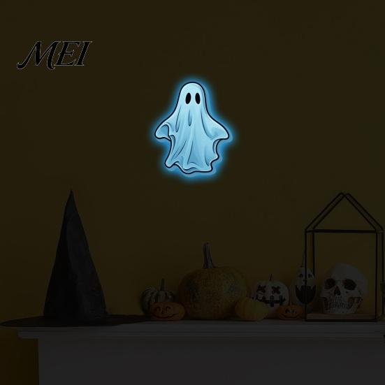 Waterproof PVC Wall Decor Luminous Ghost Stickers for Halloween Decoration, Glow in The Dark Decals Home Decoration Gifts Windows And Glass