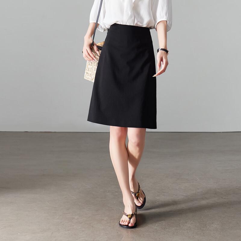 SOFSIL Women's High-Waisted A-Line Midi Skirt