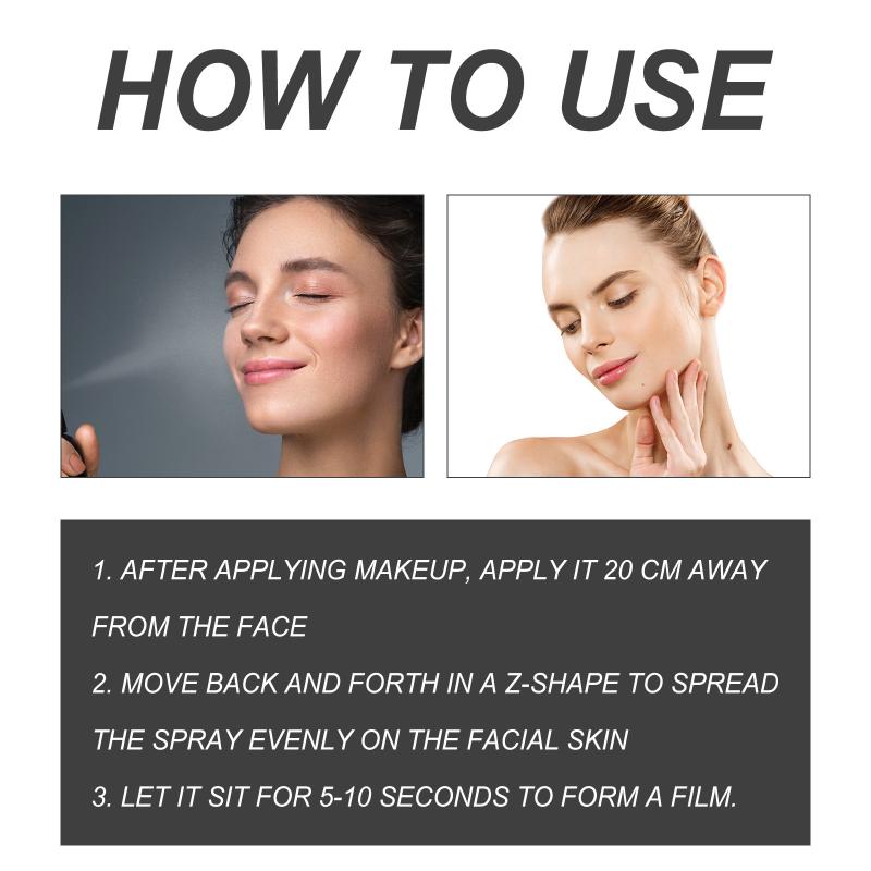 

Eelhoe Setting Spray Waterproof Not Easy To Remove Makeup Rapid Film Formation Oil Control No Faint Makeup Refreshing Spray one size