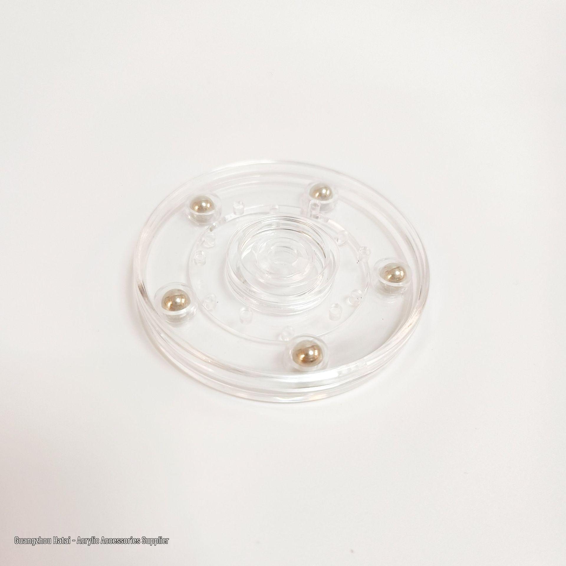 Hatai Transparent Acrylic Rotating Display Turntable Base 2-inch 51mm Turntable прозрачный