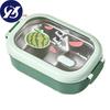 1000 ml Lunchbox, mikrowellengeeignet, großes Fassungsvermögen, hitzebeständiges Fach, Obstdruck, Studenten-Bento-Box, Firmengebrauch