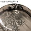 Senko Sarina Washbowl Basin Diameter 28cm Brown Transparent clear background with plant pattern Modern 55222 approx.
