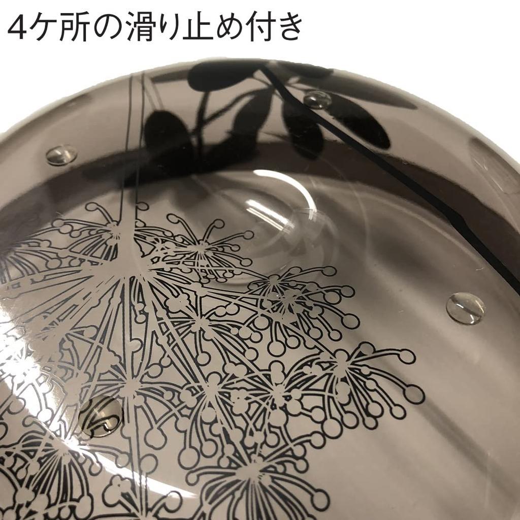 Senko Sarina Washbowl Basin Diameter 28cm Brown Transparent clear background with plant pattern Modern 55222 approx.
