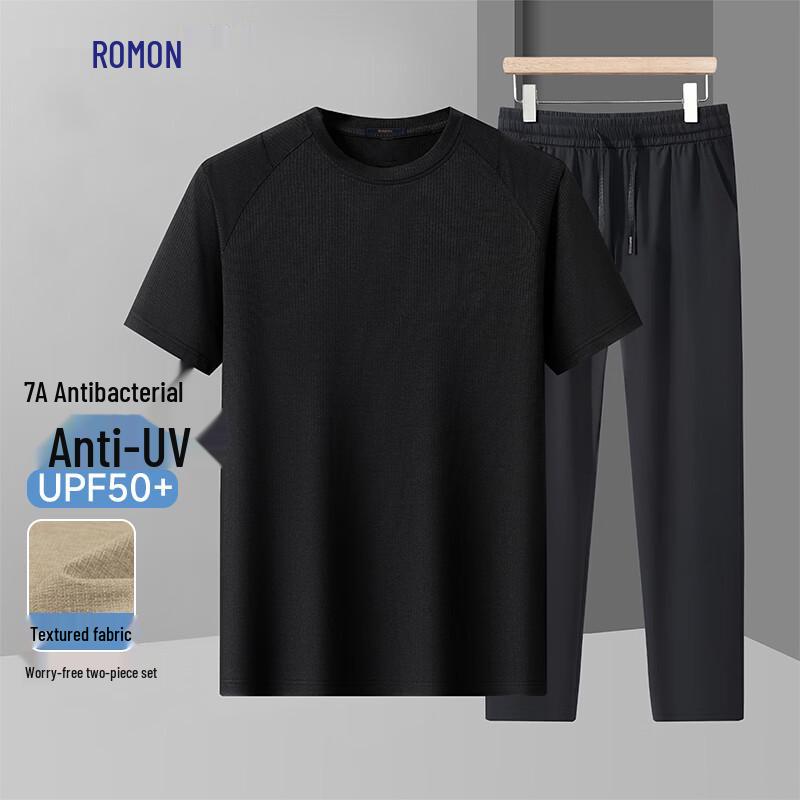 

Romon Men s 7A Anti-bacterial UV Protection Casual Set M