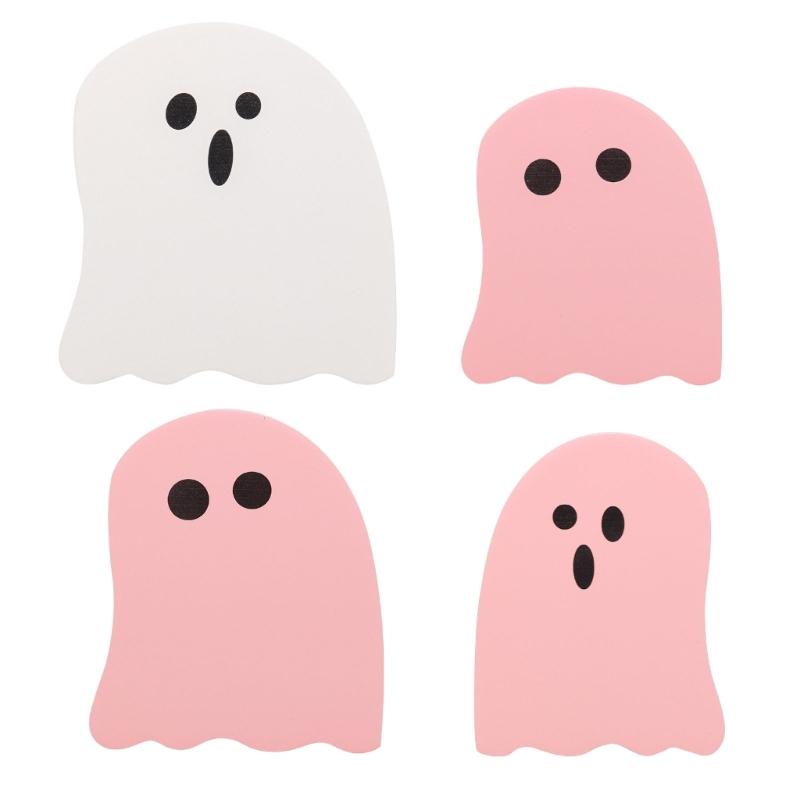 

Whimsical Wooden Specter Figurines Halloweens Garden Decorations Weather Resistant Safe for Kids Family Use 1