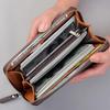 Men's Leather Business Clutch Wallet
