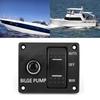 Upgrades Bilge Pump Switch Panel 3 Way 12V/24V Marine Switch Panel Water Pump Control Button Switch Fishing Boat Switch