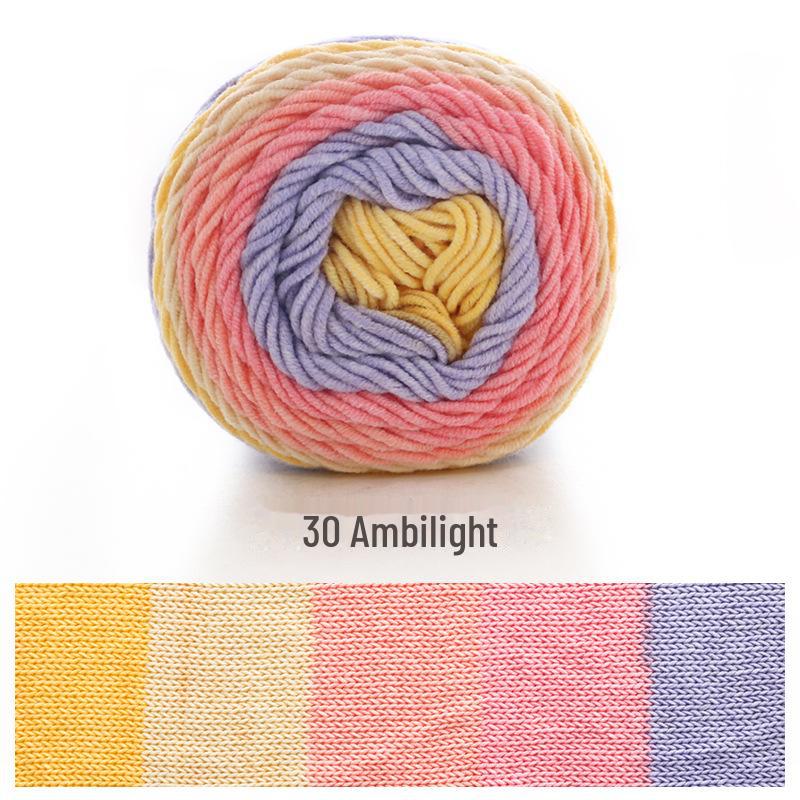 Ruyi Bird Milk Cotton Multicolor Yarn for DIY Knitting Projects - Scarf, Pillow, Blanket