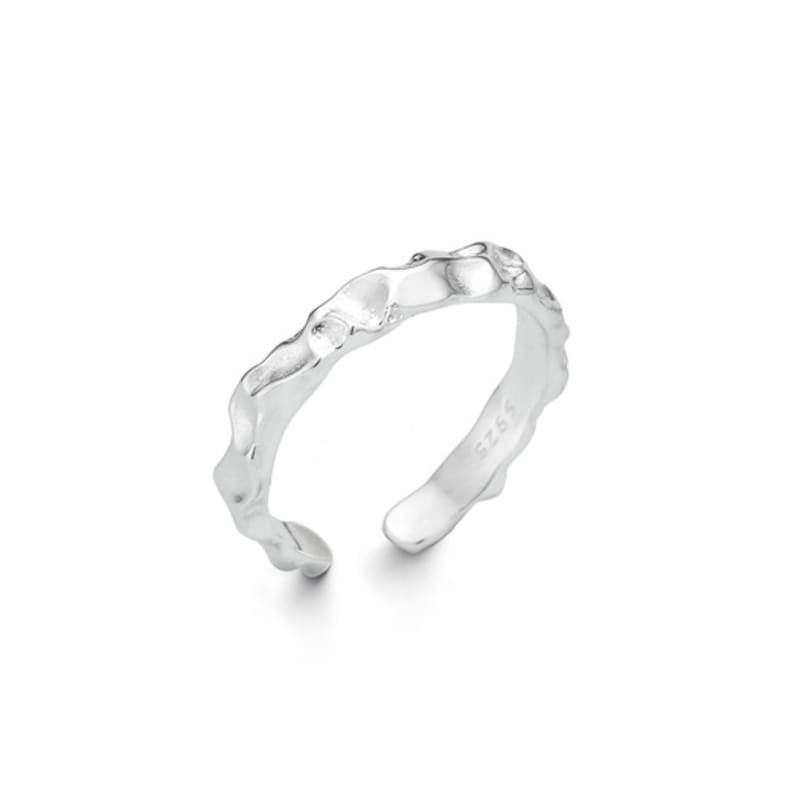 enuff (silver 925) Cracker textured ring