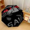 Saw Billy the Puppet Windproof Auto 8 Rib Folding Umbrella Portable Outdoor Parasol