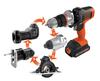 18V Cordless EVO185E1 for Impact Drill Circular and Reciprocating Saw In One with Bits [Online Exclusive] BLACK+DECKER Multi-Tool DIY Driver, Driver,