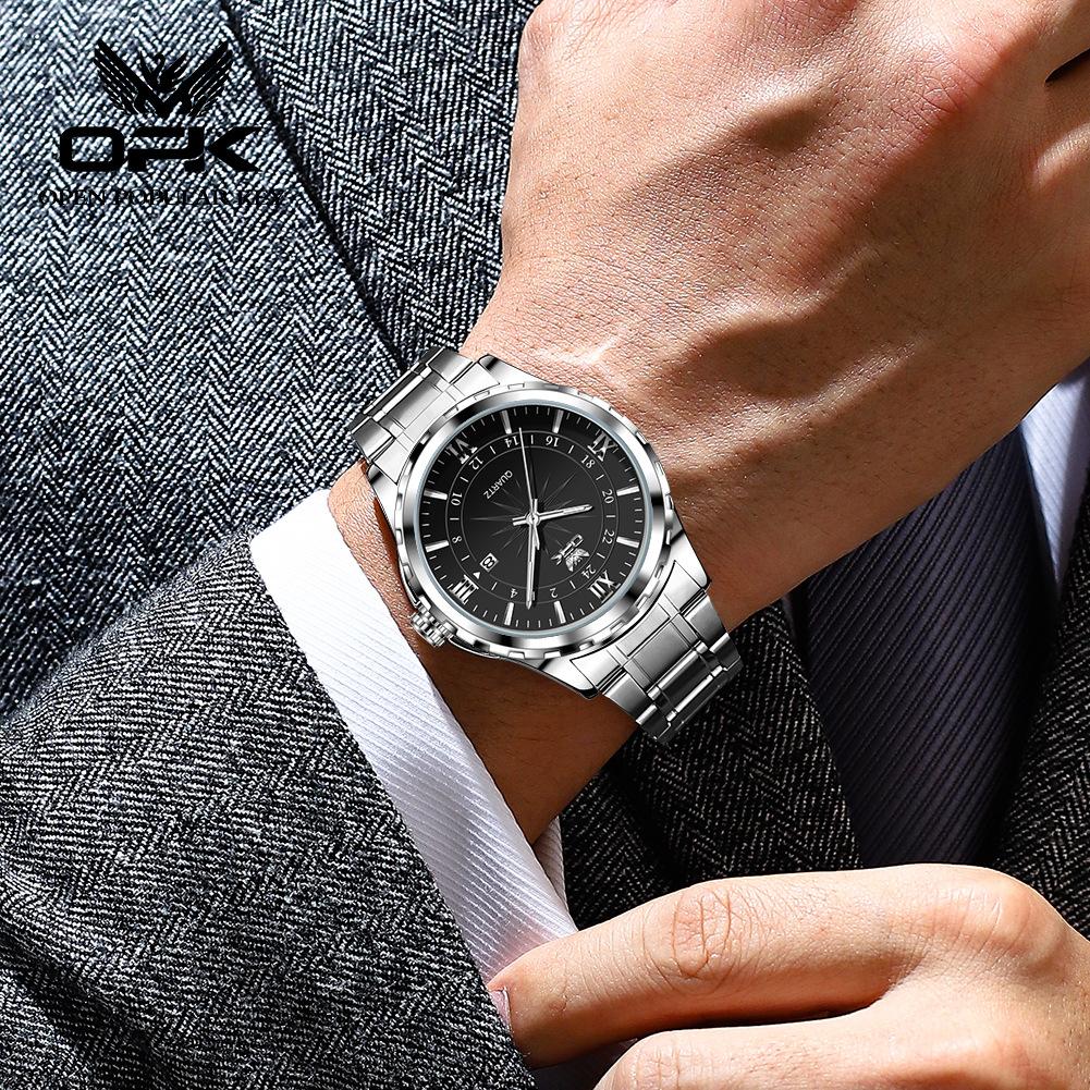 OPK Waterproof Luminous Men's Watch Luxury Watch Business Personality Quartz Men's Watch