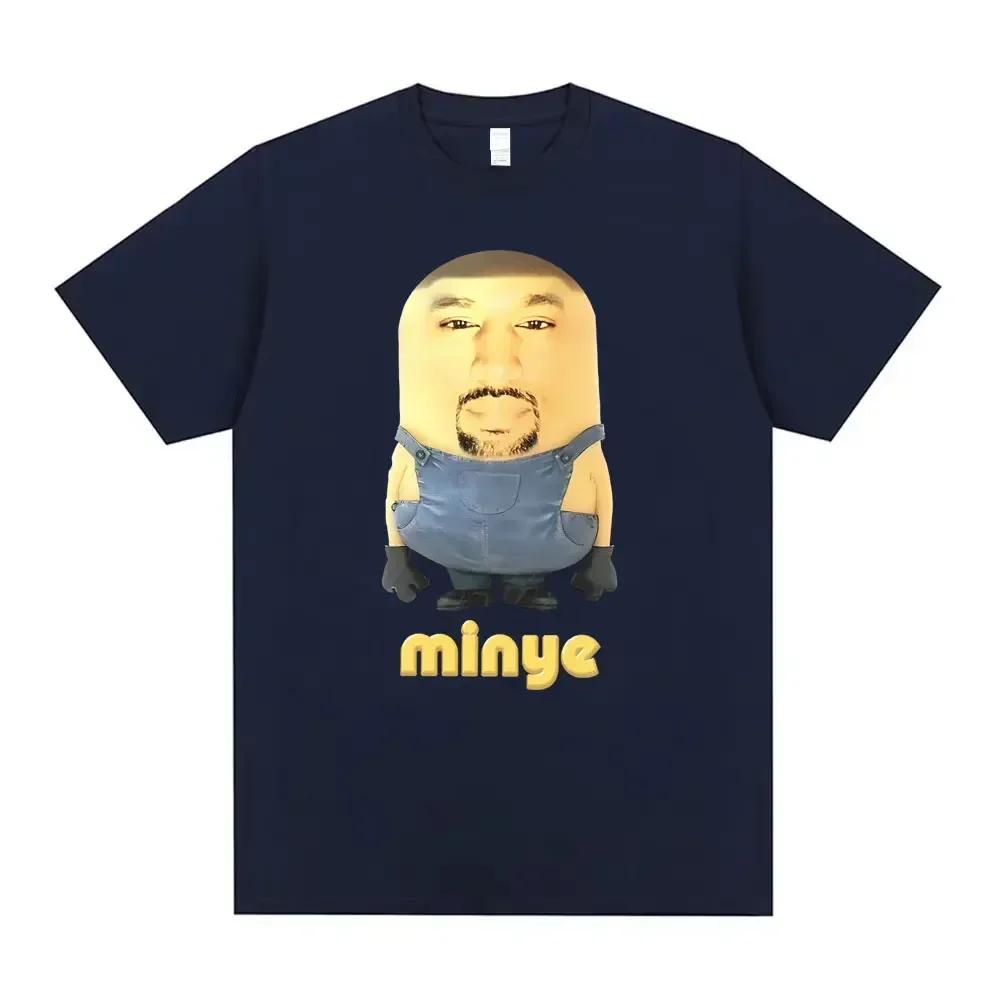 

Rapper Kanye West Minye Funny Meme T Shirt Women Hip Hop Vintage Oversized Tshirt Women s Casual Short Sleeve T-shirts Fashion M білий