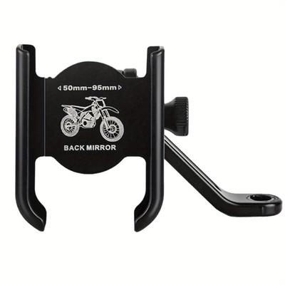 Robuuste Motorfiets Telefoon & GPS Houder Verstelbare Klem met Gratis Bevestiging, Compatibel voor Smartphones Tablets Navigatieapparaten