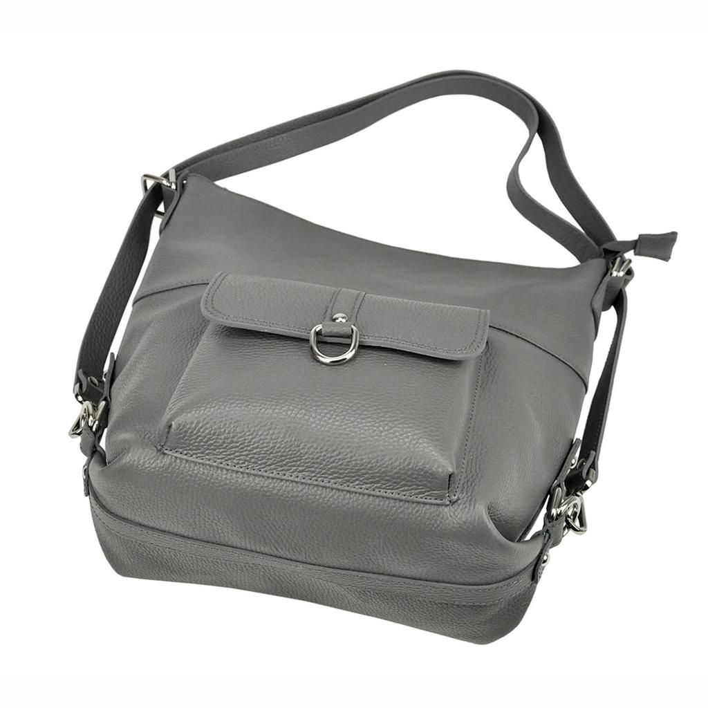 Duża Damska Skórzana Torebka Na Ramię PATRIZIA