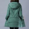 Wattierte Jacke Damen Mittellange koreanische Version der lockeren dicken Wattierten Jacke Große Größe Winter Wattierte Jacke Damen