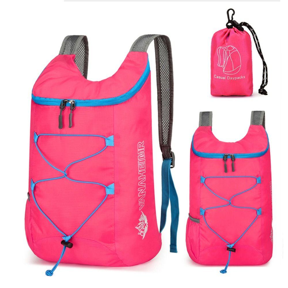 Foldable Sports Backpack Waterproof Nylon Fabric High-capacity Camping Backpack Ultra Lightweight Hiking Daypack
