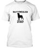 T-shirt Papa Rottweiler Fabriqué aux États-Unis Tailles S à 5XL T-shirt Unisexe