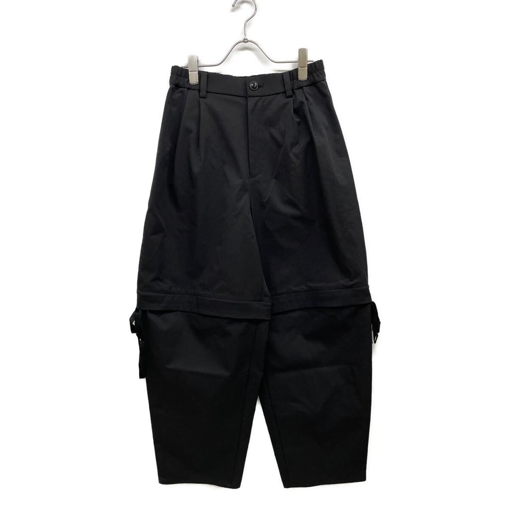 MUVEIL MA251FP001 25 Years Made Black Custom Order 2-Way Barrel Pants Bottoms 38 blackUsed