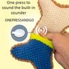 1pc Dog Squeaky Toys Bones Plush Chew Toy for Small Medium Breed Aggressive Chewer Puppy Playing Cleaning Teeth Pet Supplies