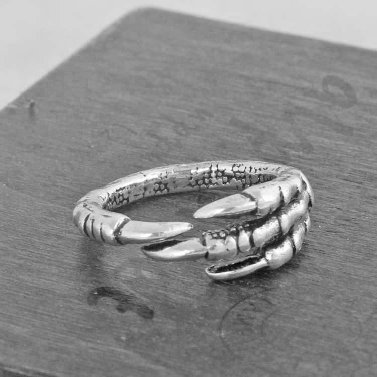 Punk Popular Jewelry Domineering Male Dragon Claw Retro Ring