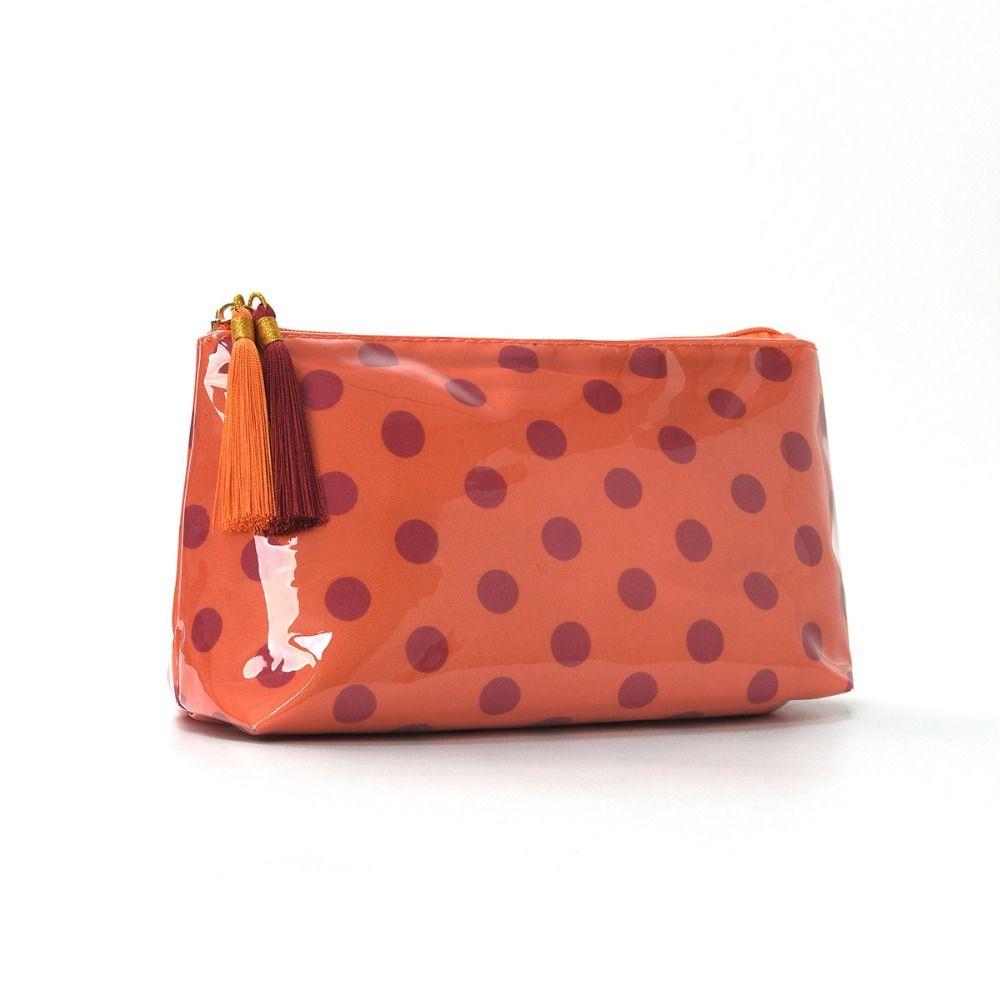 PVC Polka Dot Makeup Bag Polka Dot Travel Toiletry Bag Cosmetics Organizer Vacation