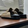 Men's Suede Mule Slippers Comfortable Male Walking Shoes Indoor Outdoor Soft Sole Breathable Flats Handmade Men Casual Shoes
