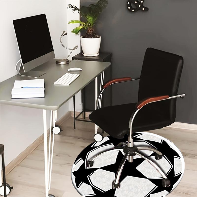 

1pc Soccer ball Round carpet, Made of Polyester,Perfect for Decorating Office Chairs, Living Rooms,fplt237 80cm by 80cm