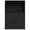 Bookshelf Black Oak Effect 60 x 24 x 85 cm Engineered Wood