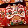4pcs Chinese Style Dragon Year Red Envelope Lion Dance Lucky Money Pocket  Spring Festival