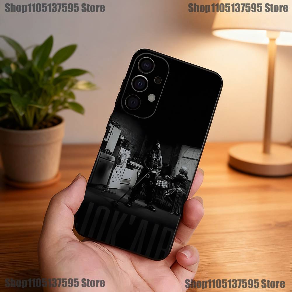 J-JOK air Rapper Phone Case For Samsung S25,S24,S21,S22,S23,S30,Ultra,S20,Plus,Fe,Lite,5G Black Cover