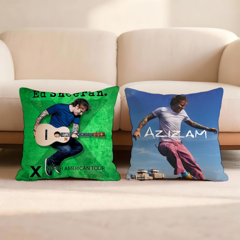 Cute E-EdS S-SheeranS Cushion Cover Home & Car Multi-Scene Pillow Cover - Reversible, Soft & Durable for Daily Use