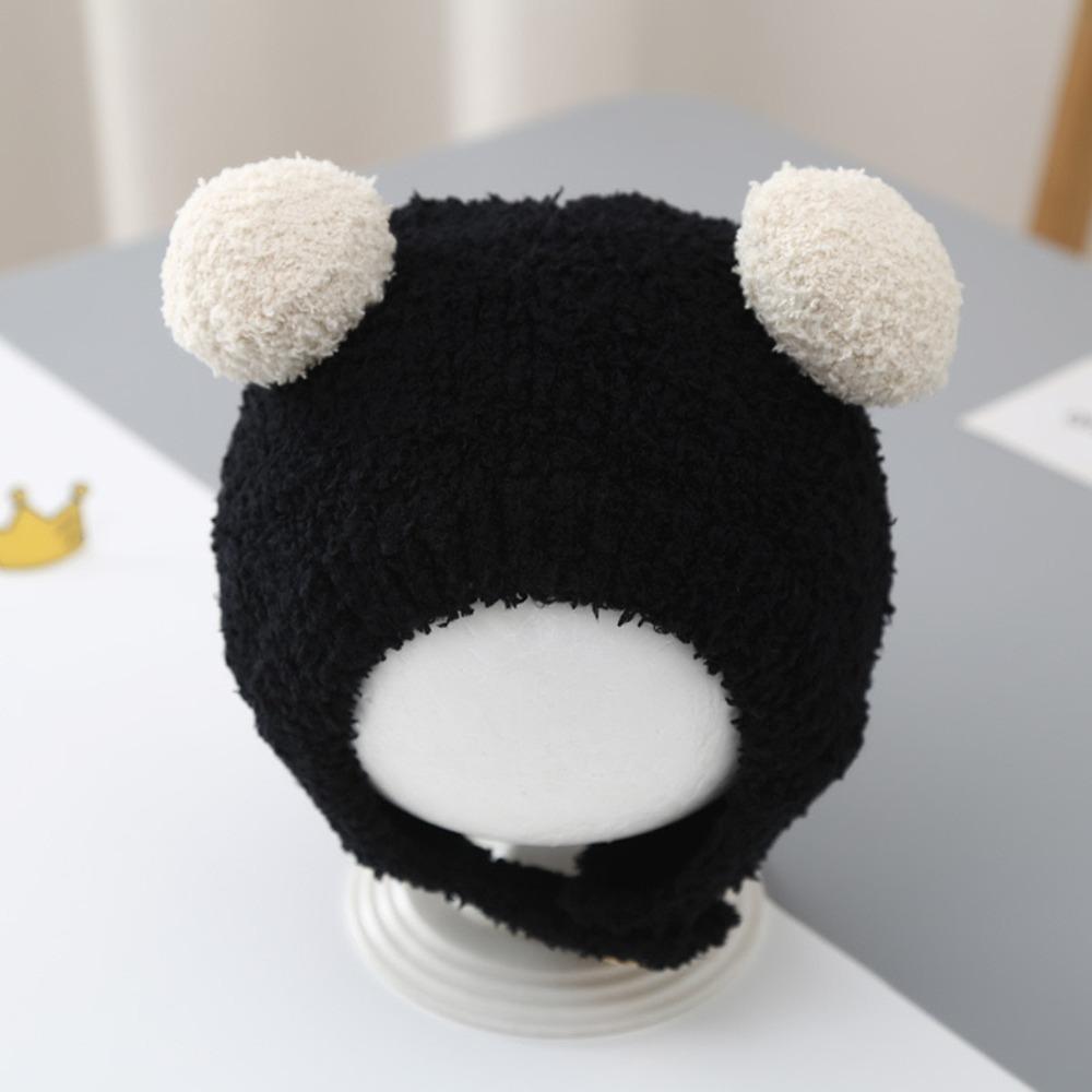 Windproof Baby Knit Hat Warm Ear Protection Hats Cute Beanie Cap