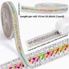 Self Adhesive Rhinestone Chain Colorful Rhinestone Band Sticky Trim Crystal Trim  Bag Decoration