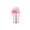 Creative Water Cup,One Cup Of Two Different Drinks Two Straws Couple Outdoor Drinking Cup For Camping Hiking Backpacking Travel