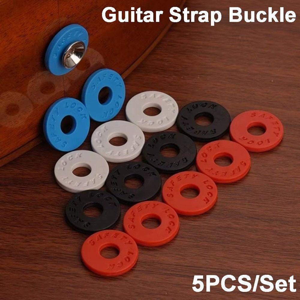 5KS/Sada Gumový Materiál Přezka Kytarového Popruhu Bloky Popruhu pro Baskytaru Pro Baskytaru