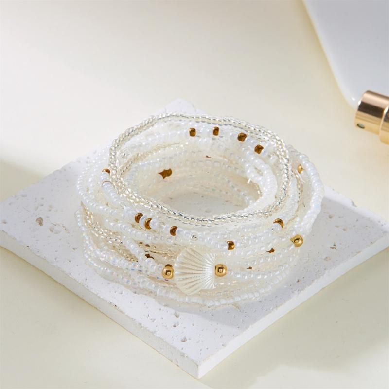 Stackable  Bead Bracelet Braided Designs Fashion Elegant Charm Jewelry Statement Pieces Jewelry Accessories