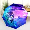 Dynamic Warriors: Action Adventure Folding Umbrella 8 Paraphenoid Bones Travel Three Folds Umbrella Outdoor