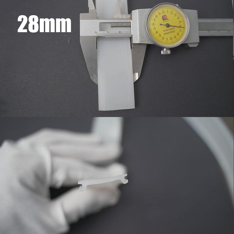 1-20m Led Aluminum Profile Silicone Diffuser Pendant Lamp Silicone Lampshade Flexible Channel Silicone Cover Plate Accessories