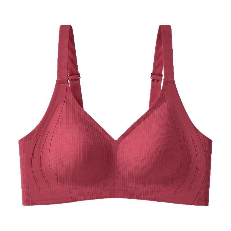 Seamless Thin Push Up Bra No Steel Ring Fixed Cup Comfortable Underwear