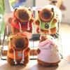Cute Capybara Plush Doll Keychain Fluffy Soft Toy Perfect For Bags And Keyrings