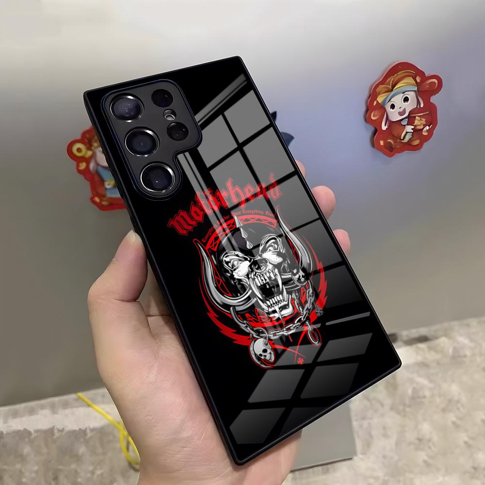 

M-motorheades Band Phone Case For Samsung S26 S25 Ultra S23 S22 S24 S20 Fe S21 Plus A54 A53 A16 Glass Cover Samsung s21plus