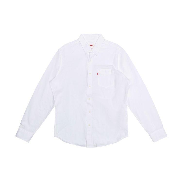 

Рубашка Levis Collar Cotton Pocket с длинным рукавом, мужская белая 85746-0000